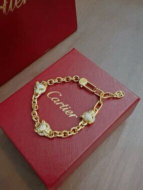 Cartier Panthère de Cartier Gold Diamond Emerald Bracelet